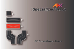 AFX Racing Track CrissCross 9" (2pcs) 70612 (ONLINE ORDER ONLY)