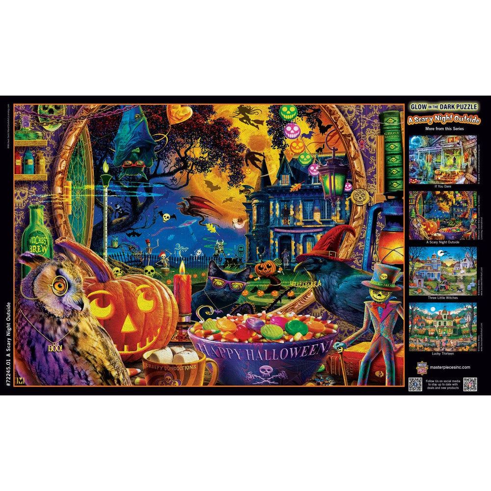 Glow in the Dark - A Scary Night Outside 1000 Piece Jigsaw Puzzle (ONLINE ORDER ONLY)