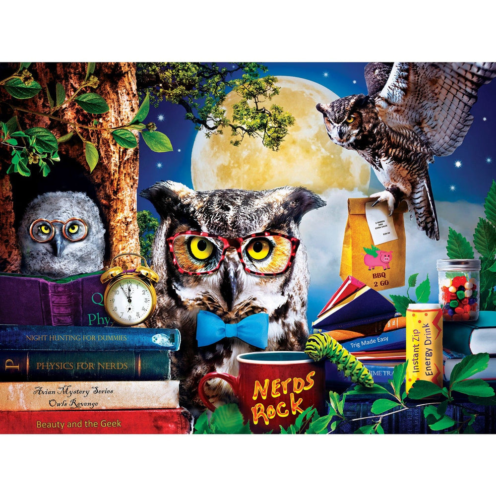 Wild & Whimsical - Night Owls Study Group 300 Piece EZ Grip Jigsaw Puzzle (ONLINE ORDER ONLY)