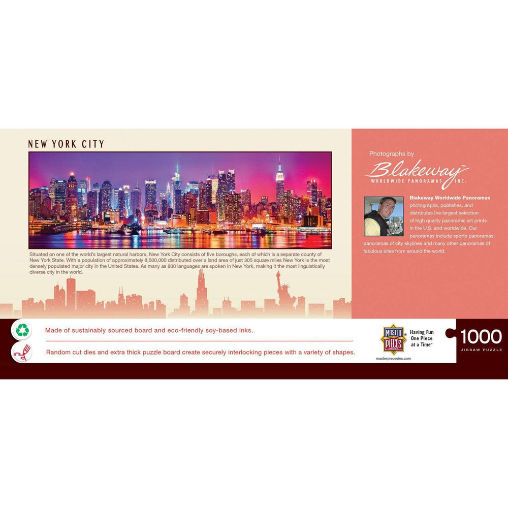New York City, New York 1000 Piece Panoramic Jigsaw Puzzle (ONLINE ORDER ONLY)