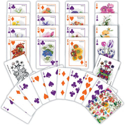 Farmer's Almanac - Backyard Garden Flowers Playing Cards - 54 Card Deck (ONLINE ORDER ONLY)
