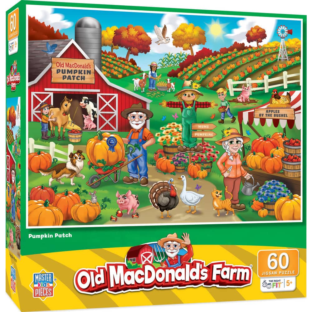 Old MacDonald's Farm - Pumpkin Patch 60 Piece Jigsaw Puzzle (ONLINE ORDER ONLY)
