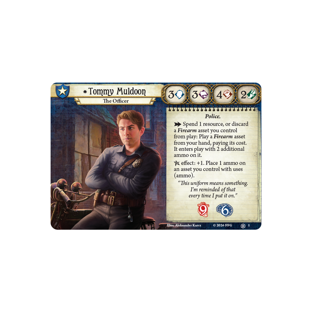 Arkham Horror LCG: Investigator Deck - Tommy Muldoon