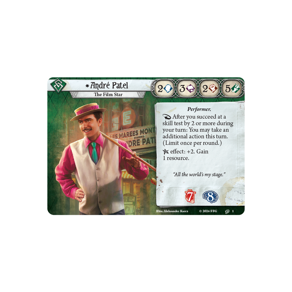 Arkham Horror LCG: Investigator Deck - André Patel