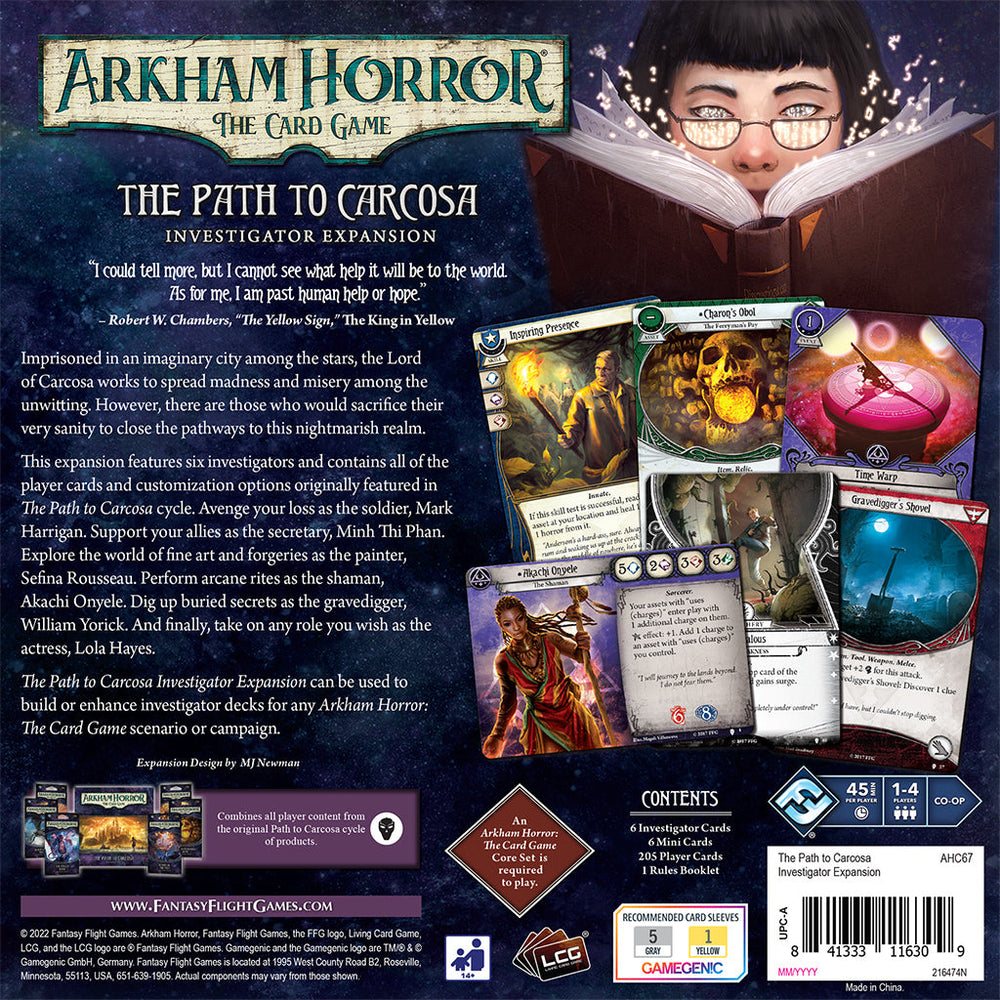 Arkham Horror LCG: The Path to Carcosa Investigator Expansion (ONLINE ORDER ONLY)