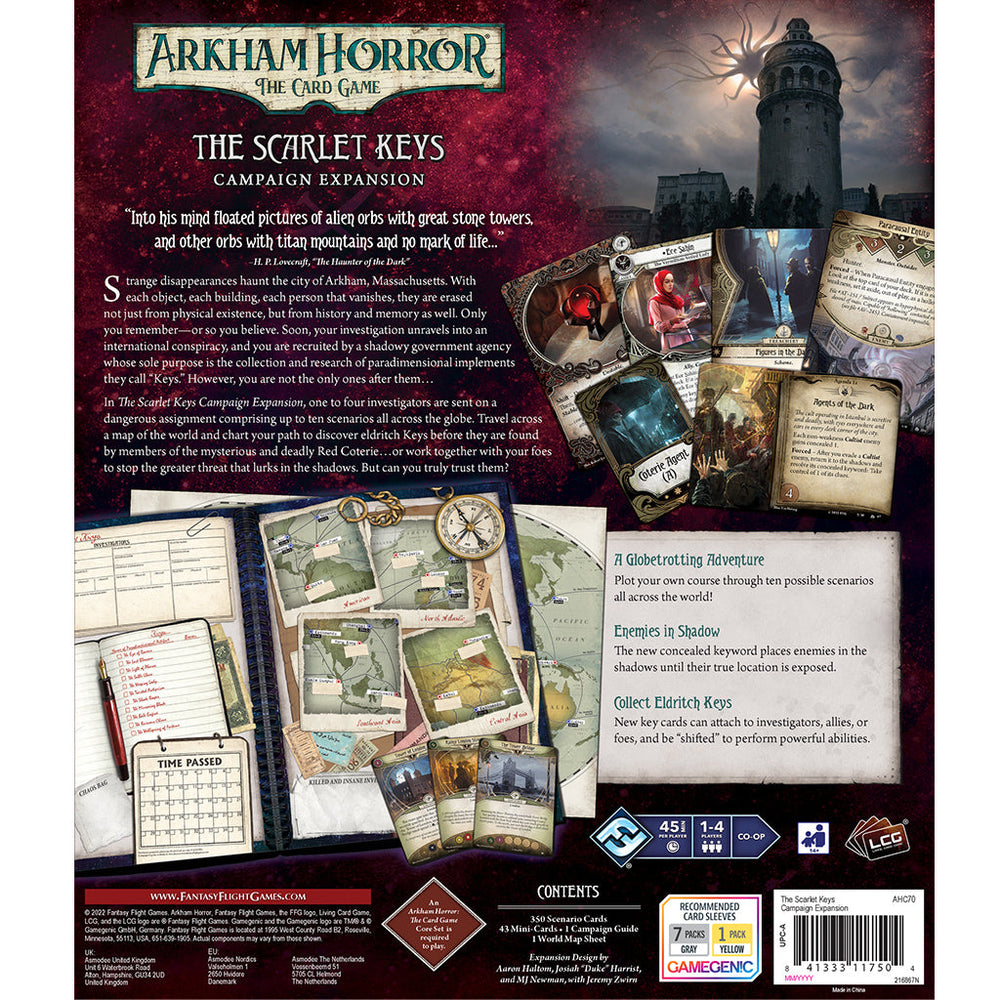 Arkham Horror LCG: The Scarlet Keys Campaign Expansion (ONLINE ORDER ONLY)