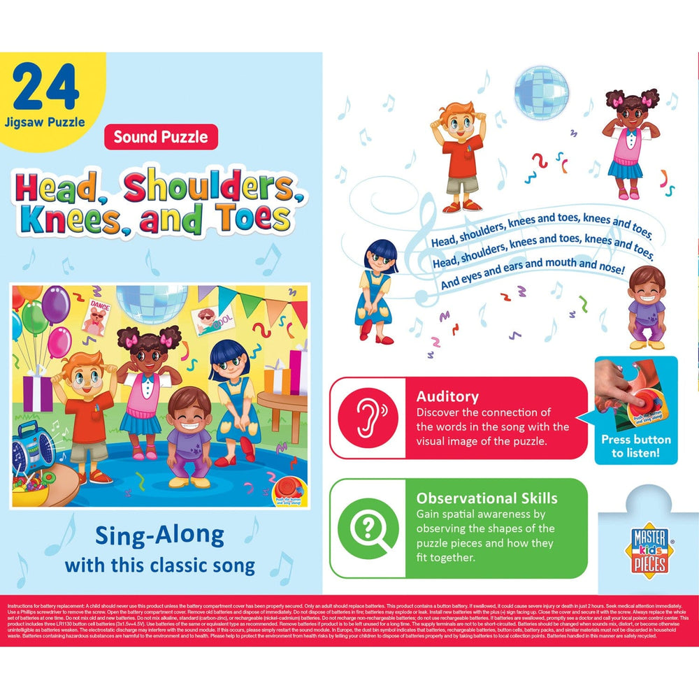 Head, Shoulders, Knees, & Toes - 24 Piece Sound Jigsaw Puzzle (ONLINE ORDER ONLY)