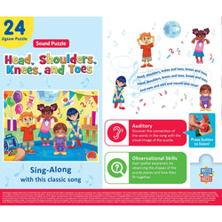 Head, Shoulders, Knees, & Toes - 24 Piece Sound Jigsaw Puzzle (ONLINE ORDER ONLY)