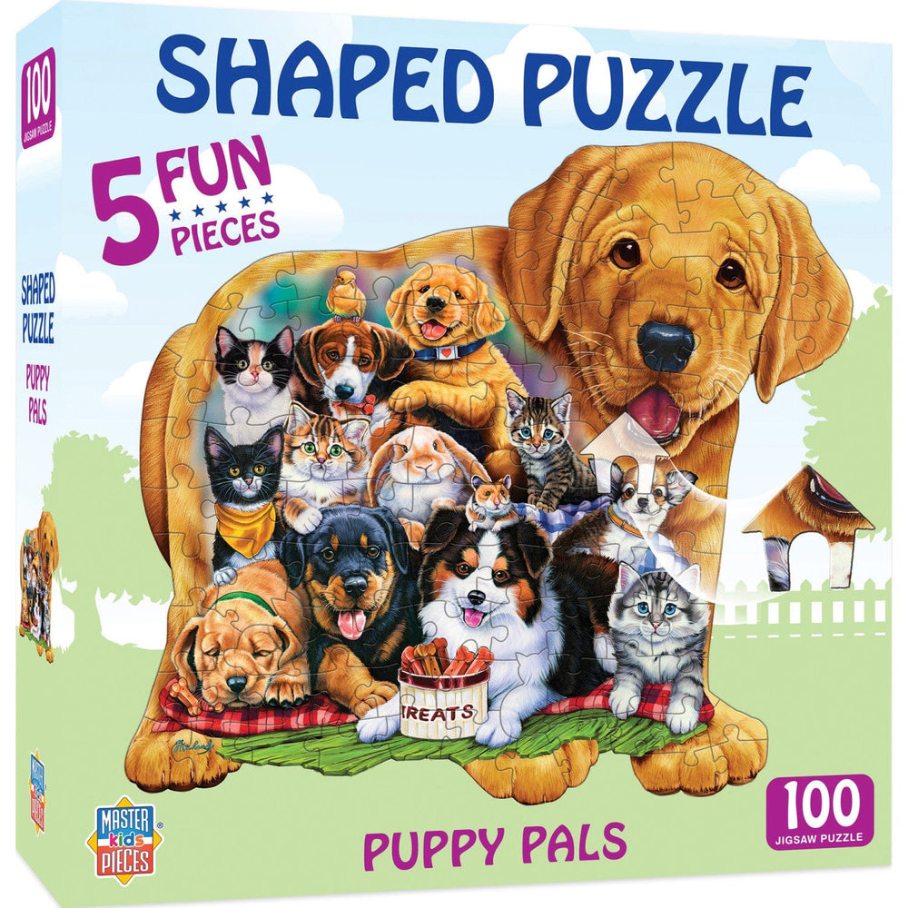 Puppy Pals - 100 Piece Shaped Jigsaw Puzzle (ONLINE ORDER ONLY)