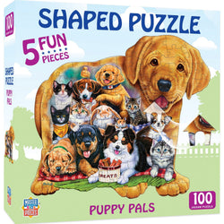 Puppy Pals - 100 Piece Shaped Jigsaw Puzzle (ONLINE ORDER ONLY)