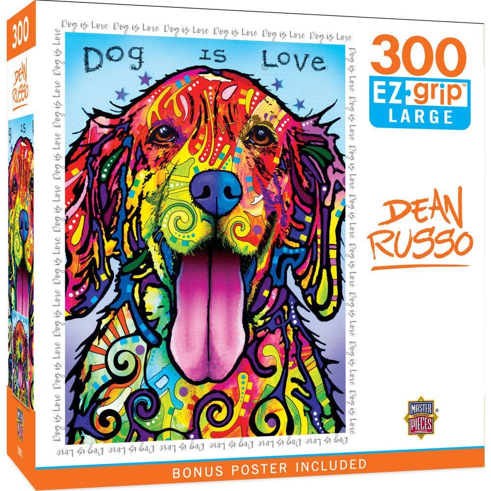 Dean Russo - Dog is Love 300 Piece EZ Grip Jigsaw Puzzle (ONLINE ORDER ONLY)