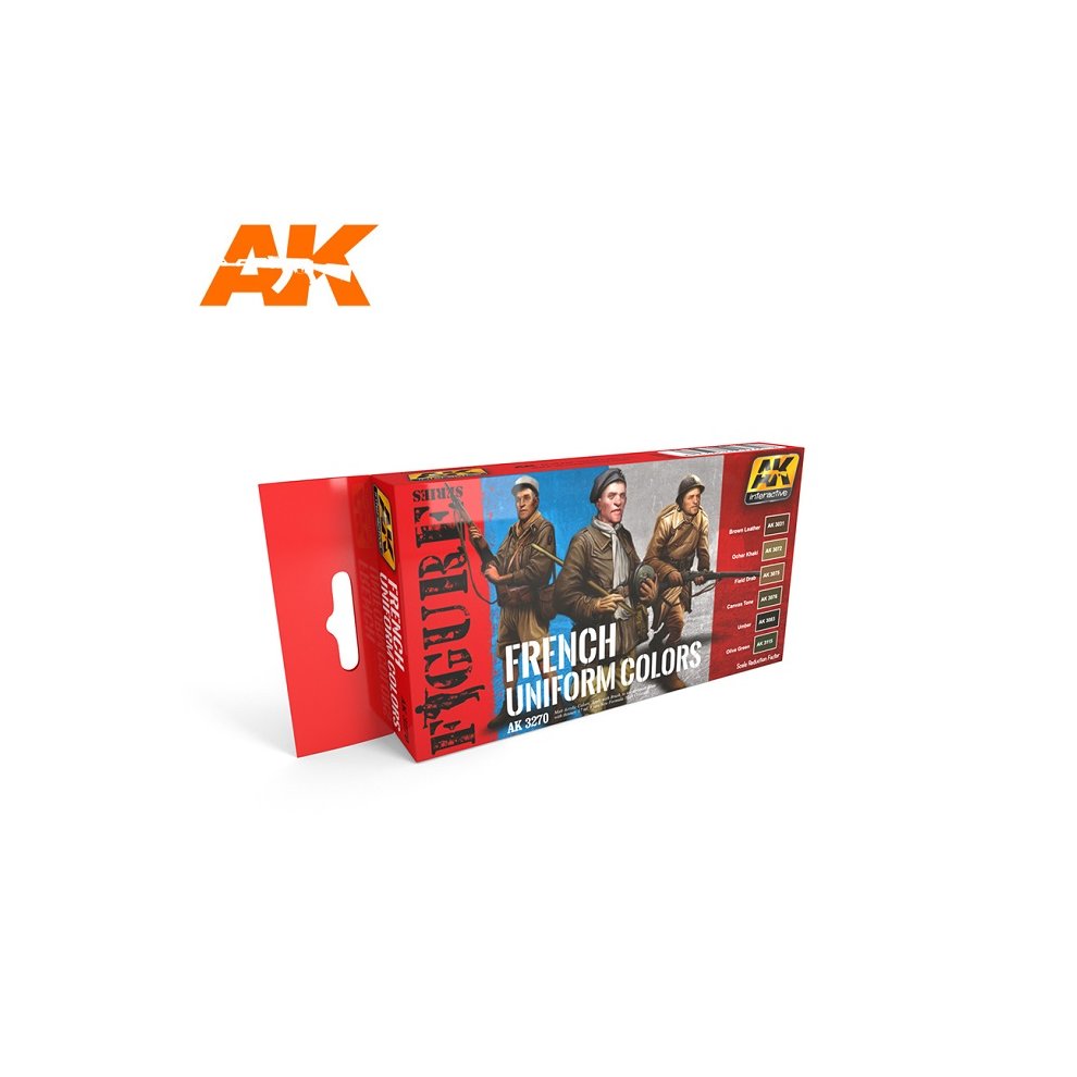 AK Interactive: French Uniform Colors (ONLINE ORDER ONLY)