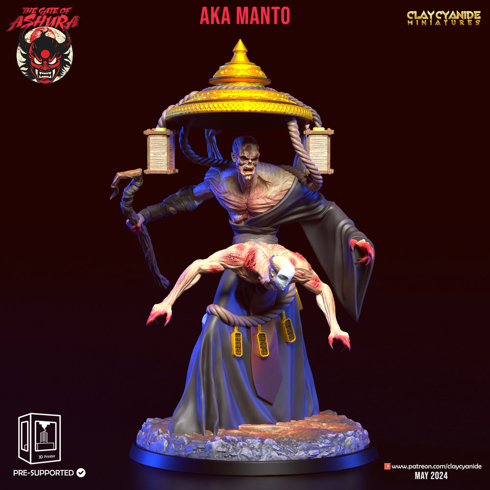 3D Printed Clay Cyanide Aka Manto The Gate of Ashura 28 32 mm D&D (Online Only)