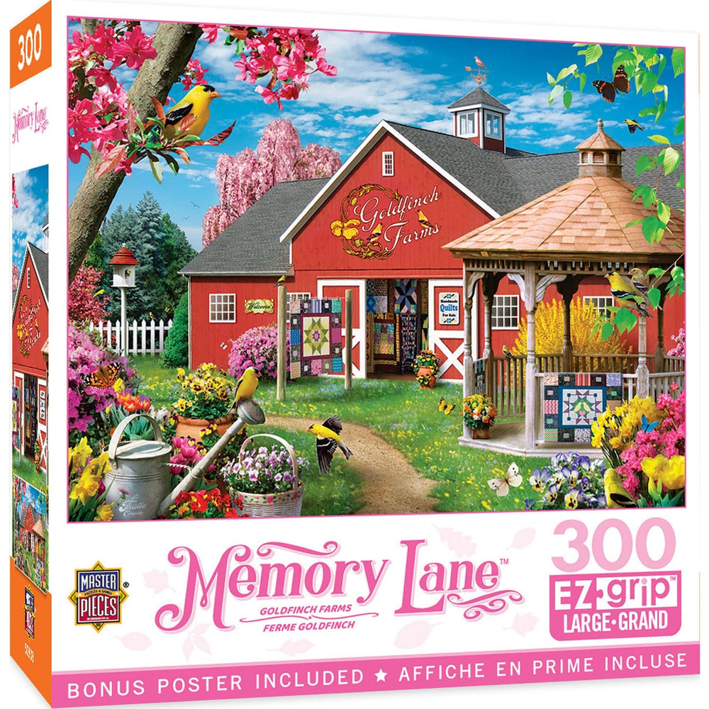 Memory Lane - Goldfinch Farms 300 Piece EZ Grip Jigsaw Puzzle (ONLINE ORDER ONLY)