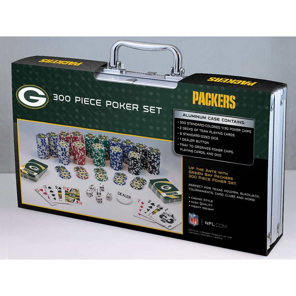 Green Bay Packers 300 Piece Poker Set (ONLINE ORDER ONLY)