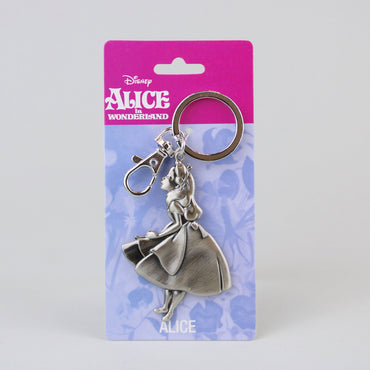 Disney Alice in Wonderland Large Pewter Keychain (Online Order Only)