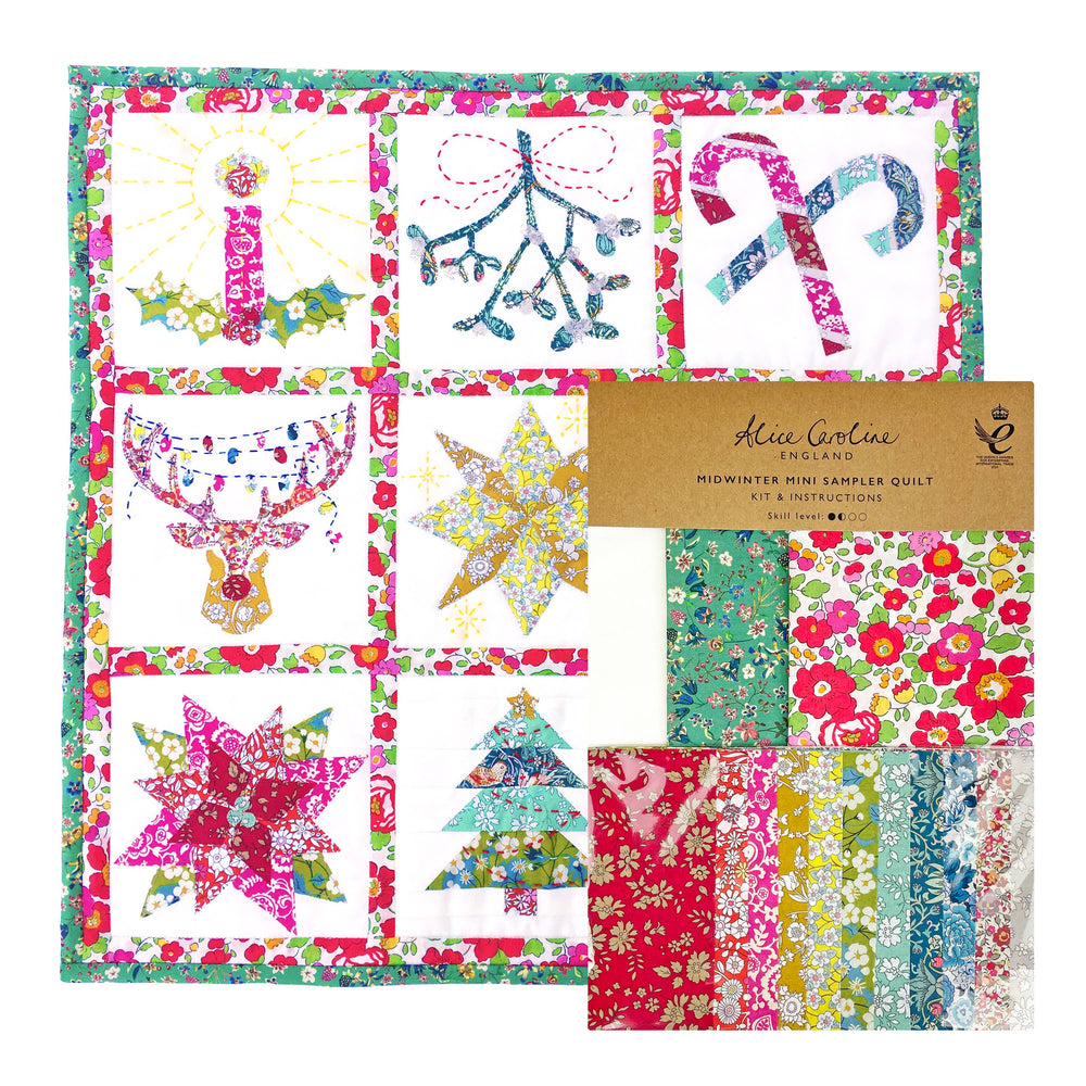 Liberty Tana Lawn® Mini Christmas Quilt Kit – Hand &amp; Machine Sewing Project (ONLINE ORDER ONLY)