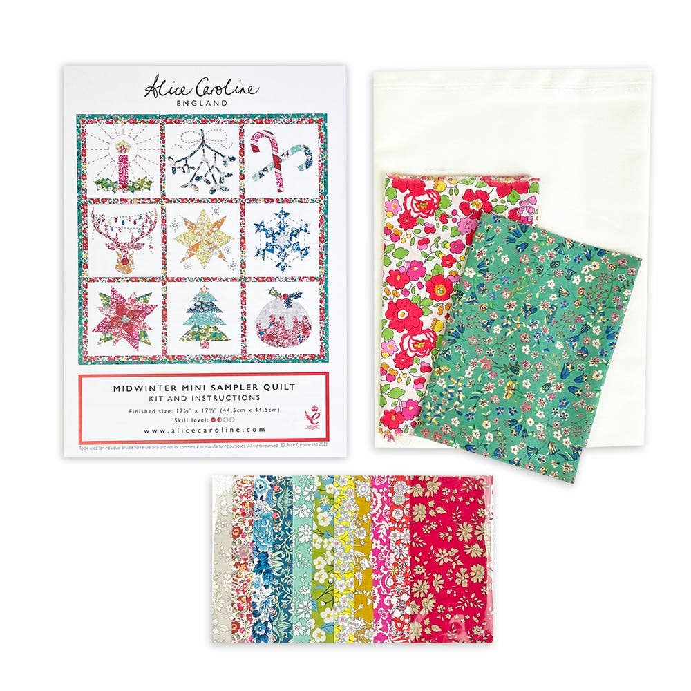 Liberty Tana Lawn® Mini Christmas Quilt Kit – Hand &amp; Machine Sewing Project (ONLINE ORDER ONLY)