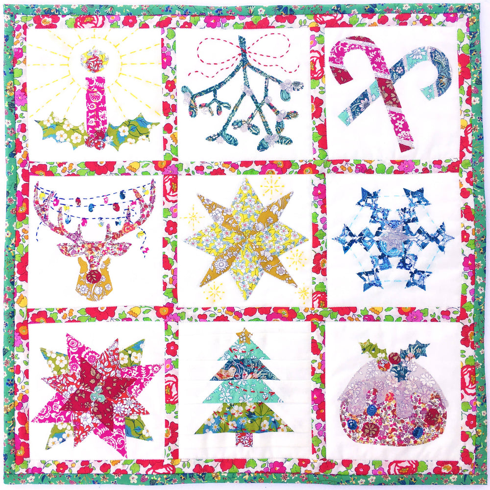 Liberty Tana Lawn® Mini Christmas Quilt Kit – Hand &amp; Machine Sewing Project (ONLINE ORDER ONLY)