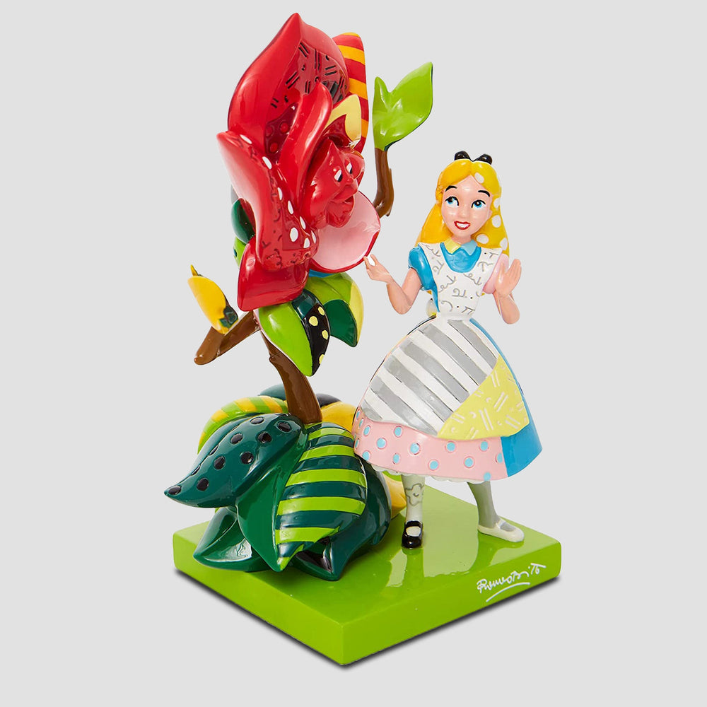 Disney Alice in Wonderland "Alice with Flower" Statue by Britto Pop Art (Online Order Only)