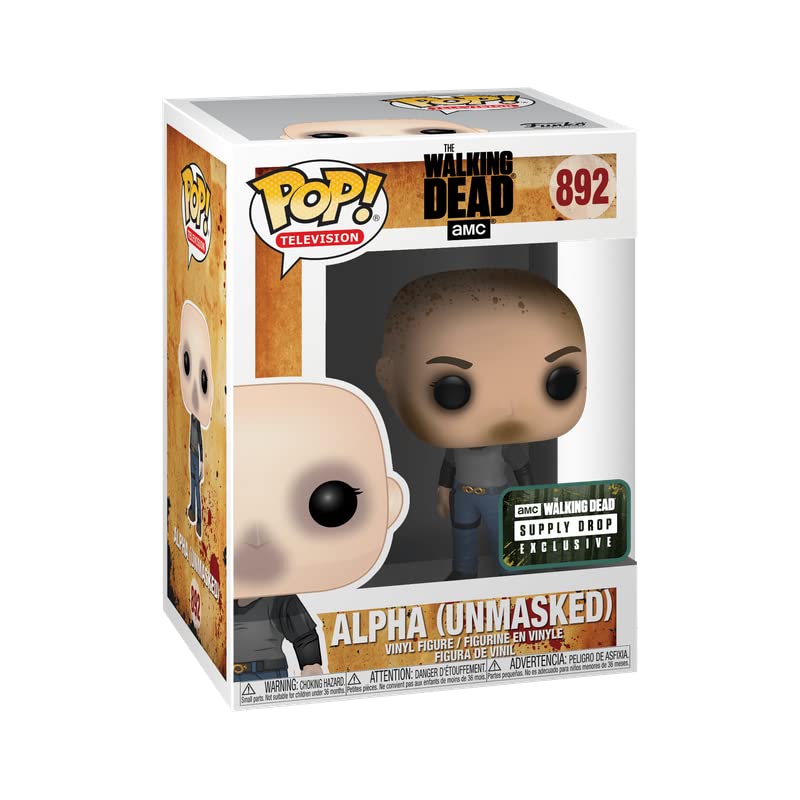 Funko POP! Television: The Walking Dead - Alpha (Unmasked) 892 AMC WALKING DEAD SUPPLY DROP EXCLUSIVE (ONLINE ORDER ONLY)
