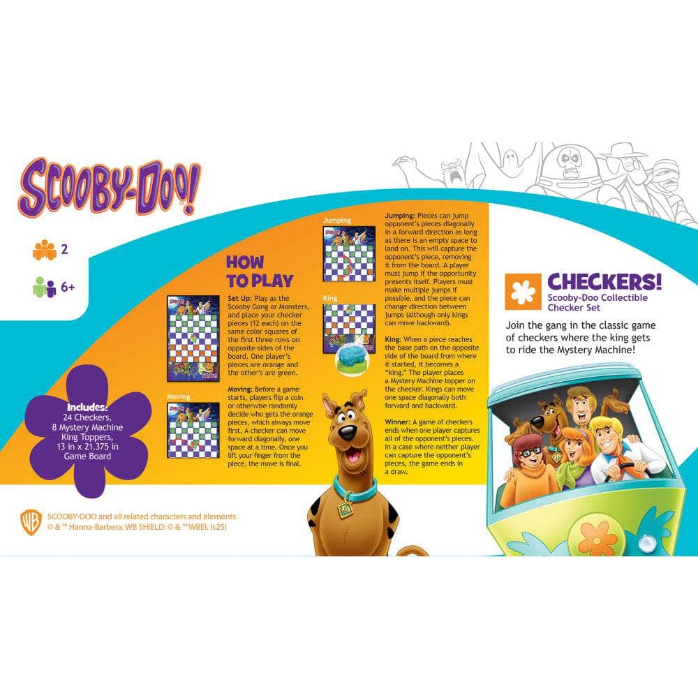 Scooby-Doo! Checkers Board Game Board Game (ONLINE ORDER ONLY)