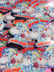 Always Filled with Rage Chainsaw Bunny Sticker