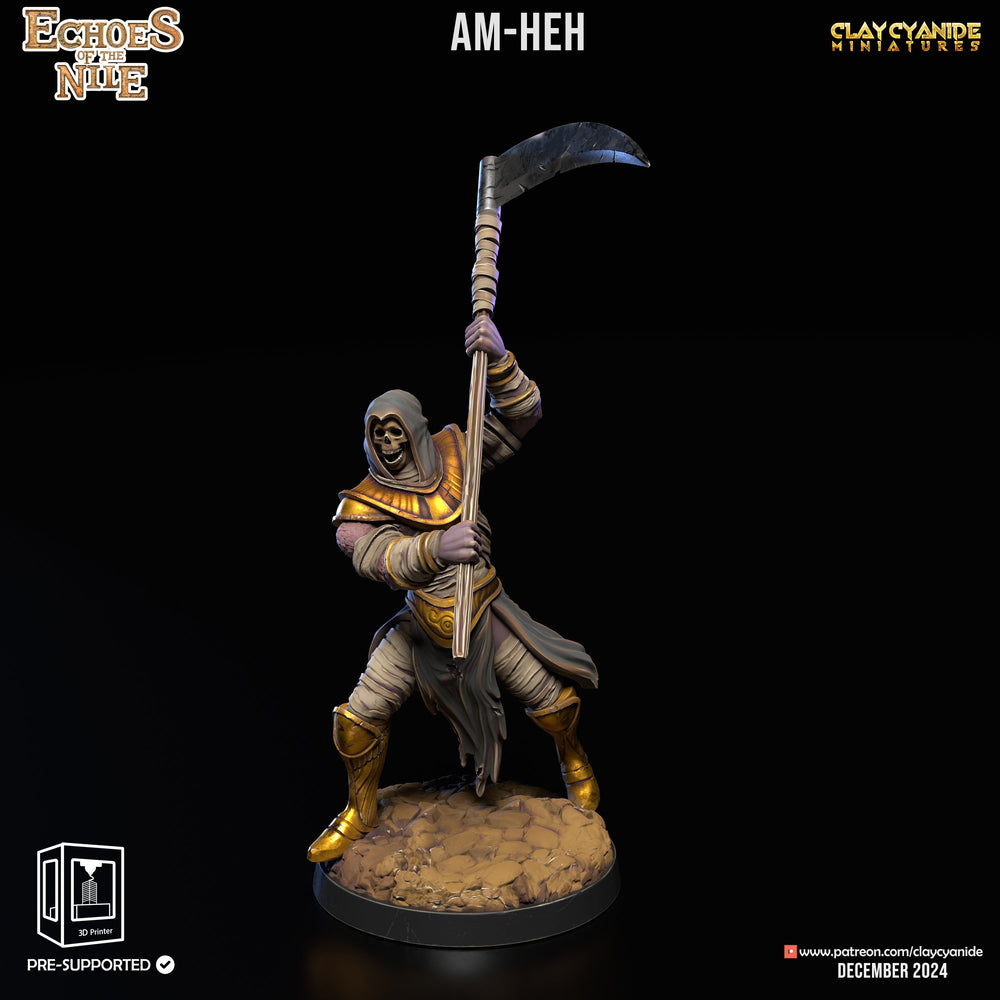 3D Printed Clay Cyanide Echoes of the Nile 28 32 mm D&D (Online Only)