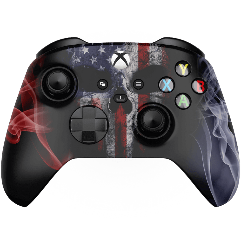 AMERICAN SKULL XBOX SERIES X CUSTOM MODDED CONTROLLER (Online Order Only)