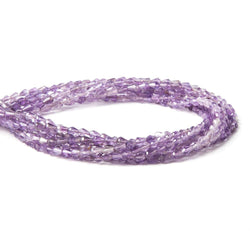 3-5mm Amethyst  Straight Drilled Faceted Tear Drops 13 inch 70 beads (ONLINE ORDER ONLY)