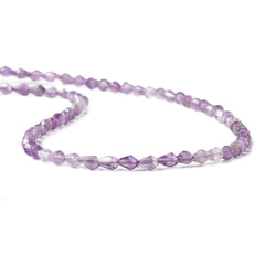 3-5mm Amethyst  Straight Drilled Faceted Tear Drops 13 inch 70 beads (ONLINE ORDER ONLY)