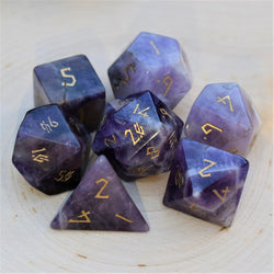 Amethyst Stone Dice Set (ONLINE ORDER ONLY)