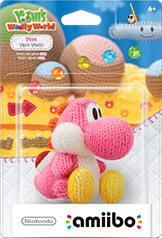 Pink Yarn Yoshi Amiibo: Yoshi's Woolly World Series (Nintendo Switch) (ONLINE ORDER ONLY)
