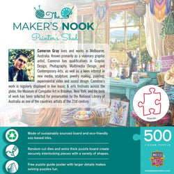 Maker's Nook - Painter's Shed 500 Piece Jigsaw Puzzle