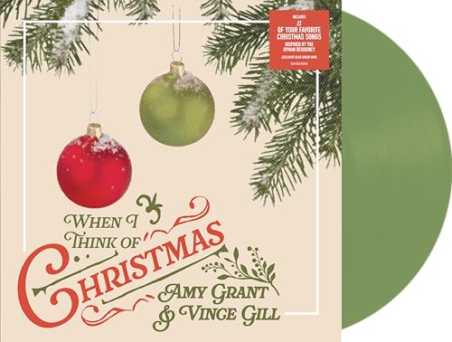 Amy Grant & Vince Gill - When I Think Of Christmas [Olive Green LP] [Vinyl] (ONLINE ORDER ONLY)