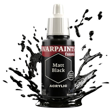 Warpaints Fanatic: Matt Black 18ml (ONLINE ORDER ONLY)