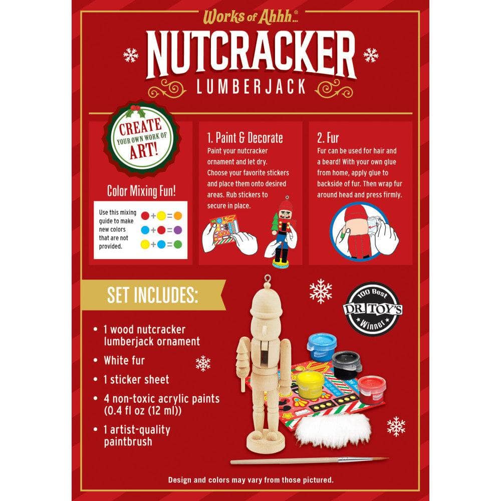 Nutcracker Lumberjack Ornament Wood Paint Kit (ONLINE ORDER ONLY)