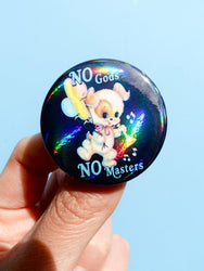 Anarchist Pin Pack –  Limited Drop- Holographic Pastel Buttons Pin pack (Set of 6)