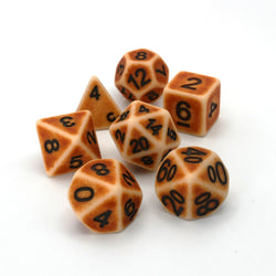 Ancient Bone - 7 Piece DnD Dice Set | Acrylic RPG Gaming Dice (ONLINE ORDER ONLY)
