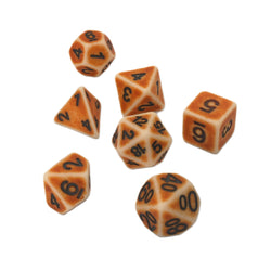 Ancient Bone - 7 Piece DnD Dice Set | Acrylic RPG Gaming Dice (ONLINE ORDER ONLY)