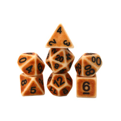Ancient Bone - 7 Piece DnD Dice Set | Acrylic RPG Gaming Dice (ONLINE ORDER ONLY)