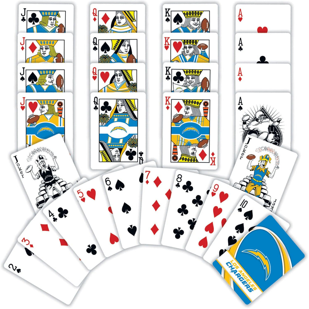 Los Angeles Chargers Playing Cards - 54 Card Deck (ONLINE ORDER ONLY)