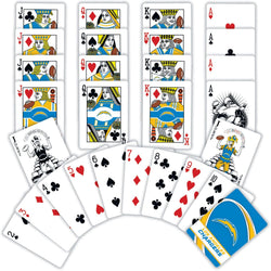Los Angeles Chargers Playing Cards - 54 Card Deck (ONLINE ORDER ONLY)