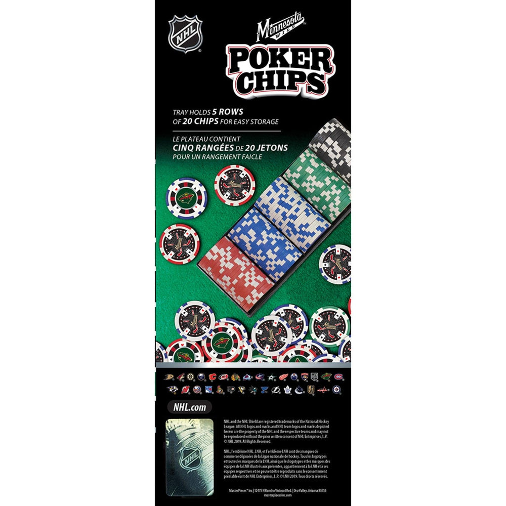Minnesota Wild 100 Piece Poker Chips (ONLINE ORDER ONLY)