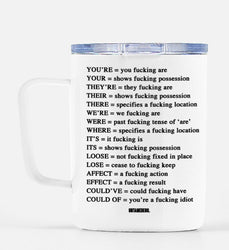 Angry Grammar Mugs (Online Order Only)