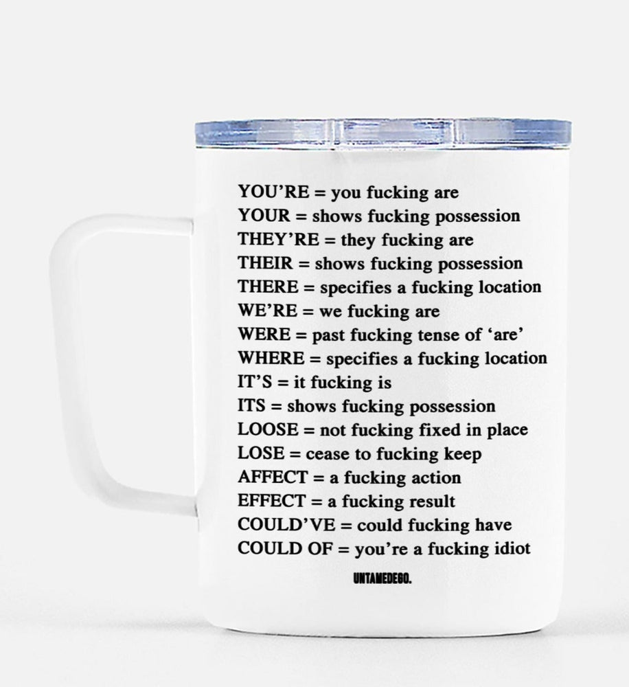 Angry Grammar Mugs