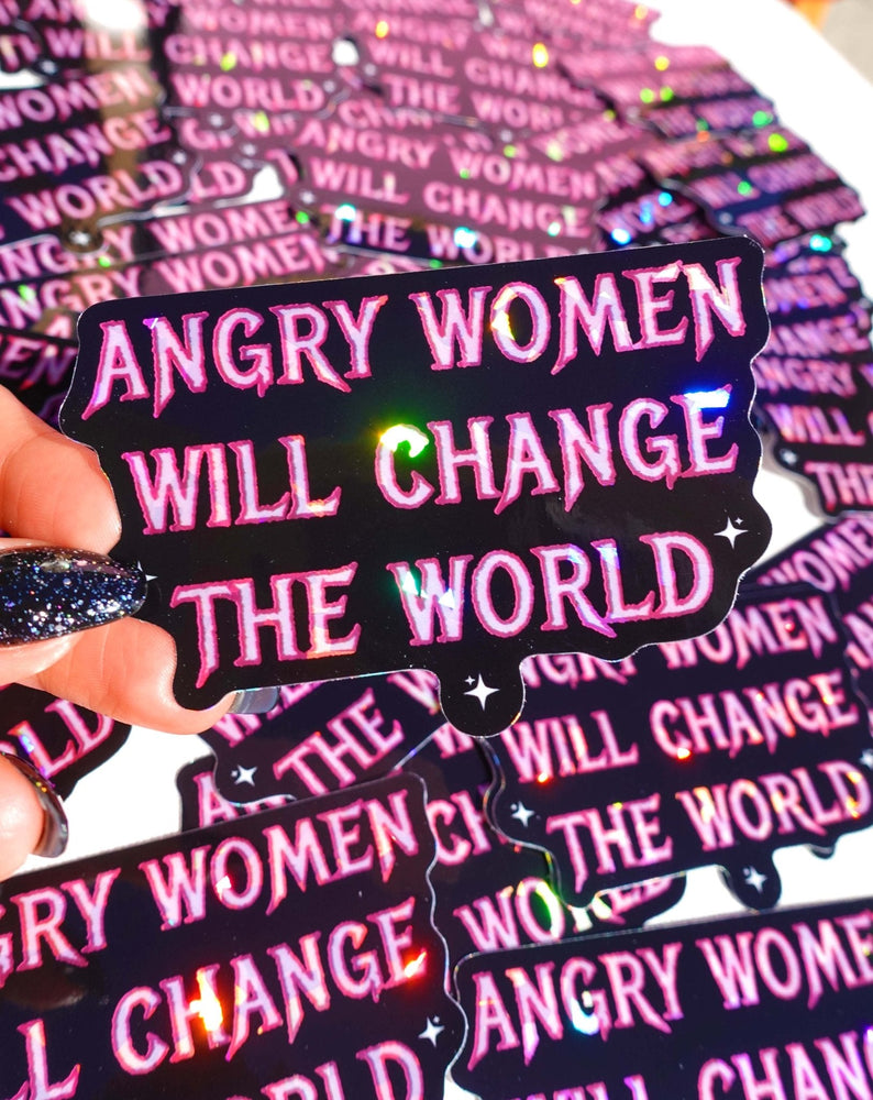 Angry Women Will Change The World Sticker