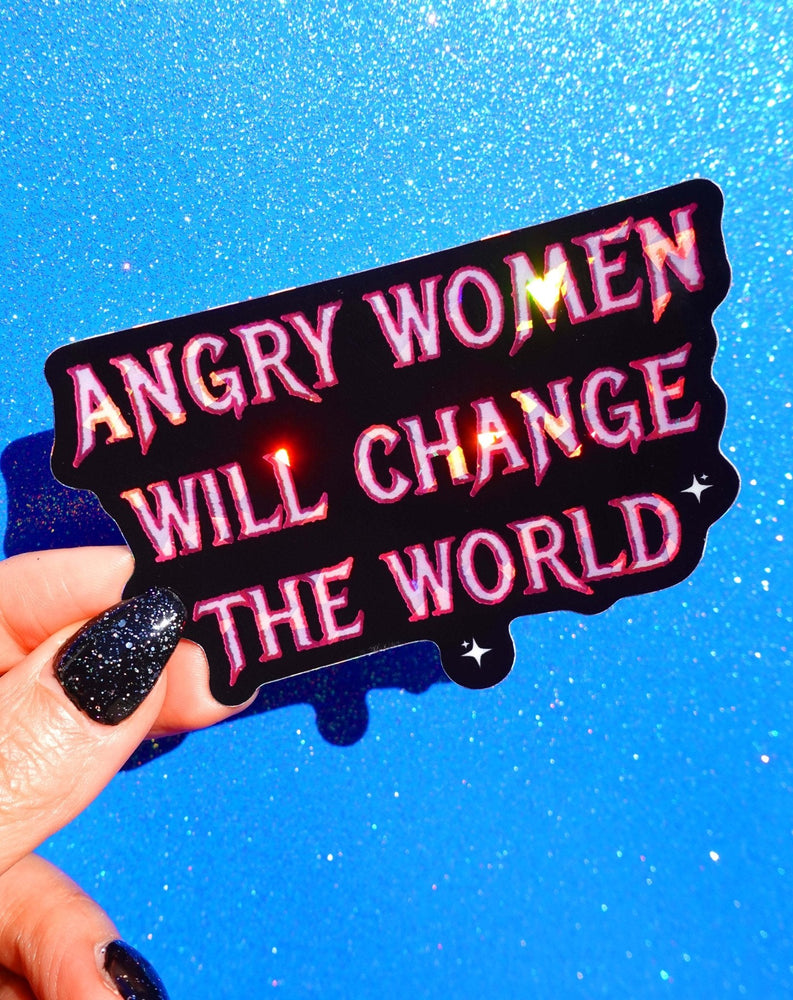 Angry Women Will Change The World Sticker