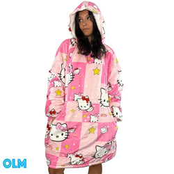 Hello Kitty Wearable Blanket Hoodie for Kids & Adults | OLM Toys (ONLINE ORDER ONLY)