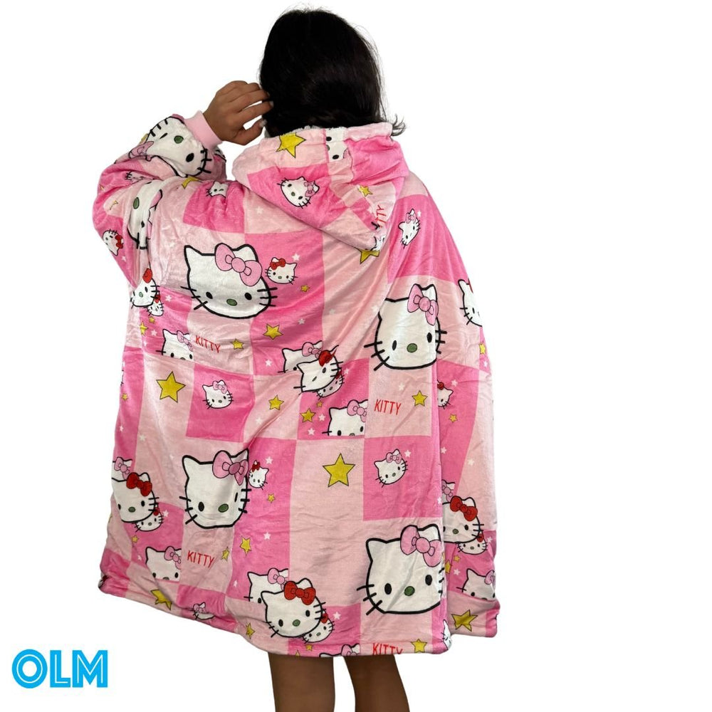 Hello Kitty Wearable Blanket Hoodie for Kids & Adults | OLM Toys (ONLINE ORDER ONLY)